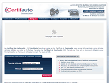 Tablet Screenshot of certifauto.com